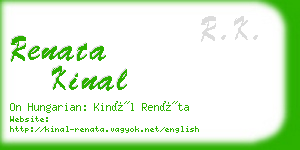 renata kinal business card